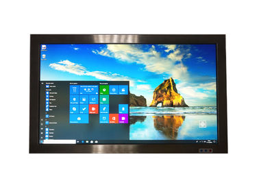 Harga yang pantas 24 Inch Tanpa kipas Semua Dalam Satu Pc Manual Brightness Layar Sentuh Resistif 8GB Memori on line
