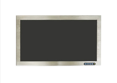 Harga yang pantas Monitor Stainless Steel 21,5 Inch Dukungan Pemutar Media Remote Control Resolusi 1920 * 1080 on line