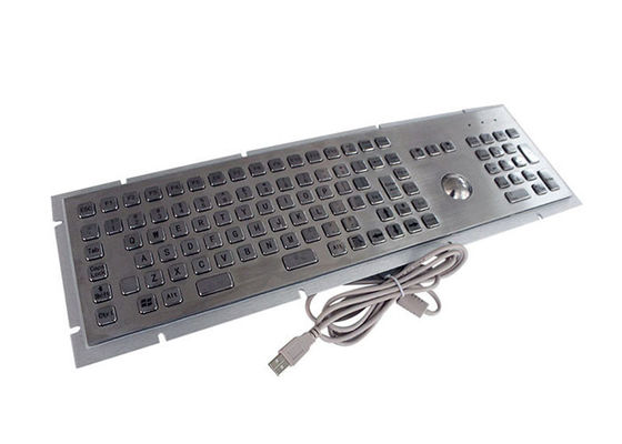Harga yang pantas PS2 107 Tombol Keypad Numerik Stainless Steel IP65 Dengan Trackball on line