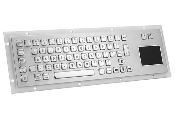 Harga yang pantas PS2 5VDC SS304 Industrial Metal Keyboard Rack Mount Dengan Touchpad on line
