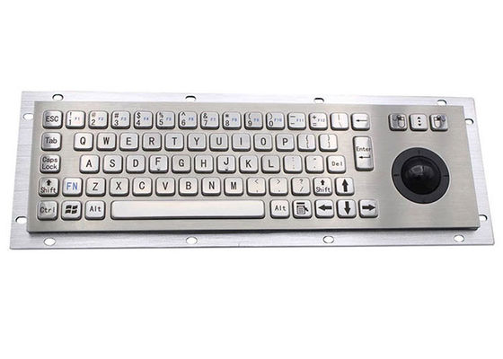 Harga yang pantas 40counts / Mm IP65 SS304 Industrial Metal Keyboard Dengan Trackball on line
