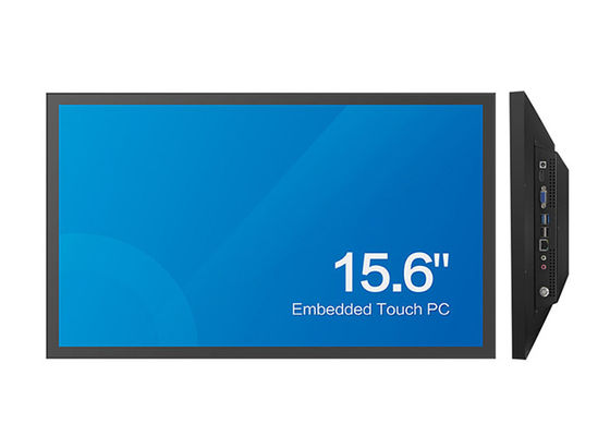 Harga yang pantas 4GB RAM 128GB SSD DC24V Industrial Touch Panel PC 15.6in J1900 on line