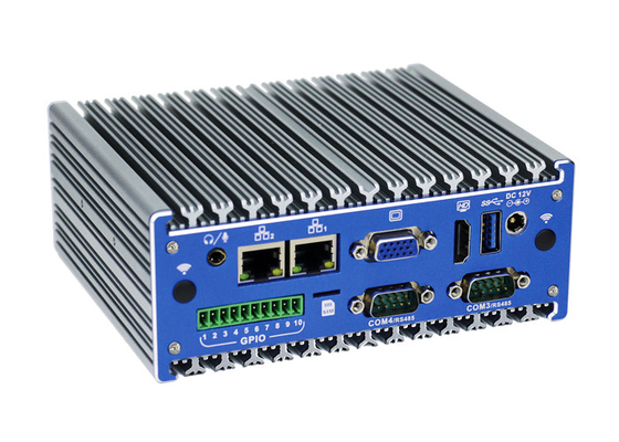 Harga yang pantas FCC HDD AMI EFI Desktop Mini Pc 128GB SSD 15W Dual Lan Komputer Industri on line