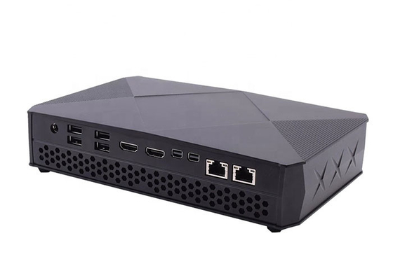 Harga yang pantas AC240V 65W Industri Mini PC I7 8705G Aluminium Alloy RTC on line