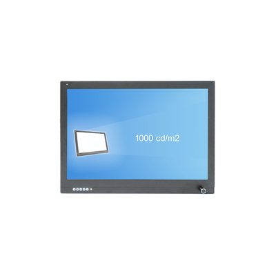 Harga yang pantas Sensor Cahaya Dimmer Kecerahan Tinggi Monitor LCD IP65 Dengan Kaca Tempered 2mm on line
