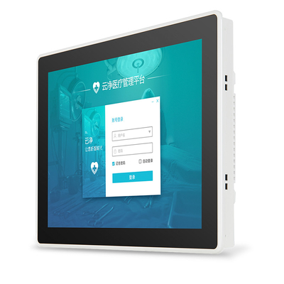 Harga yang pantas Aluminium Alloy Embedded Tablet PC 1024 × 768 Tahan Air 300nits Medis on line