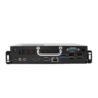 Harga yang pantas Aluminium Alloy Industrial Mini PC 4k Ops Tahan Debu Tertanam Untuk Papan Tulis on line