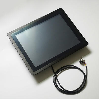 5 Kawat Monitor Layar Sentuh Resistif 24/7h Aluminium Alloy Case Dengan Tombol Peredupan