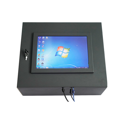 Harga yang pantas 15 Inch PCAP Touch Monitor HDMI DVI VGA Pelindung Casing Logam Penuh on line
